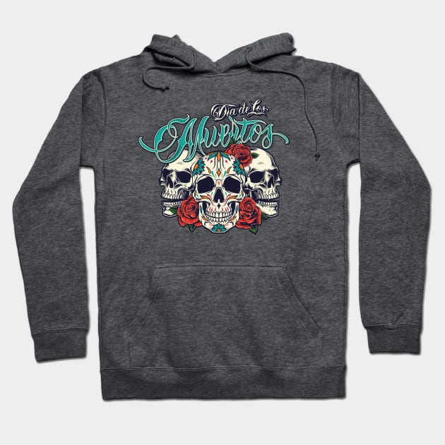 Dia de los muertos - Sugar Skull Hoodie by wisecolor